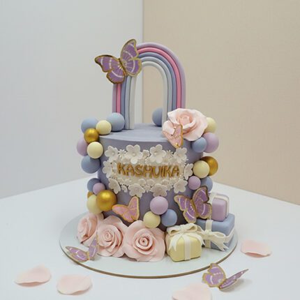 Butterfly Rainbow Cake