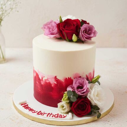 Classy Engagement Cake