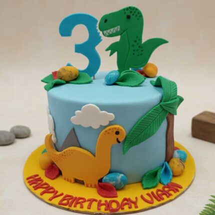 Dinosaurs Themed Cake