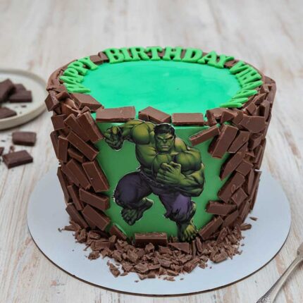 Hulk Theme Cake