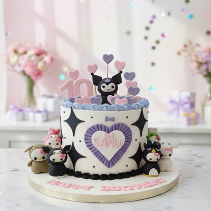 Kuromi Themed Cake
