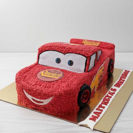 Lightning McQueen-Themed Cake