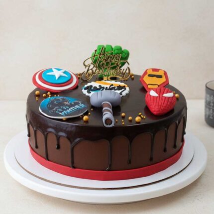 Superheroes Squad Cake