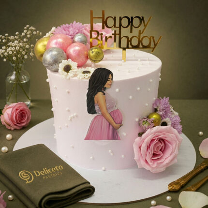 Motherhood themed cake