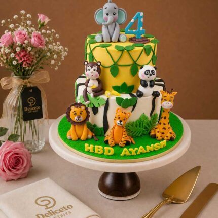 Jungle theme Cake