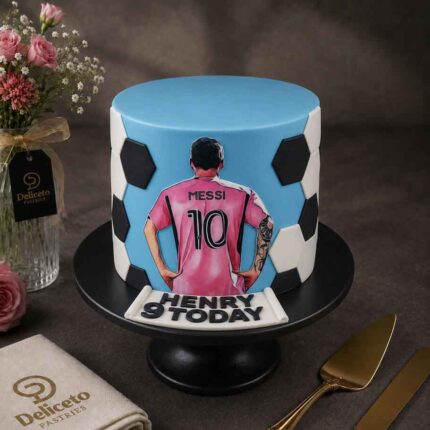 Messi Mania Theme Cake